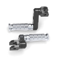 Fit Harley Davidson Softail Dyna RFIGHT 50mm Extension Front Black Foot Pegs - MC Motoparts