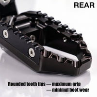 Fits Ducati Hypermotard 821 Multistrada Icon 50mm extension Rear TRC Touring Wide Foot Pegs