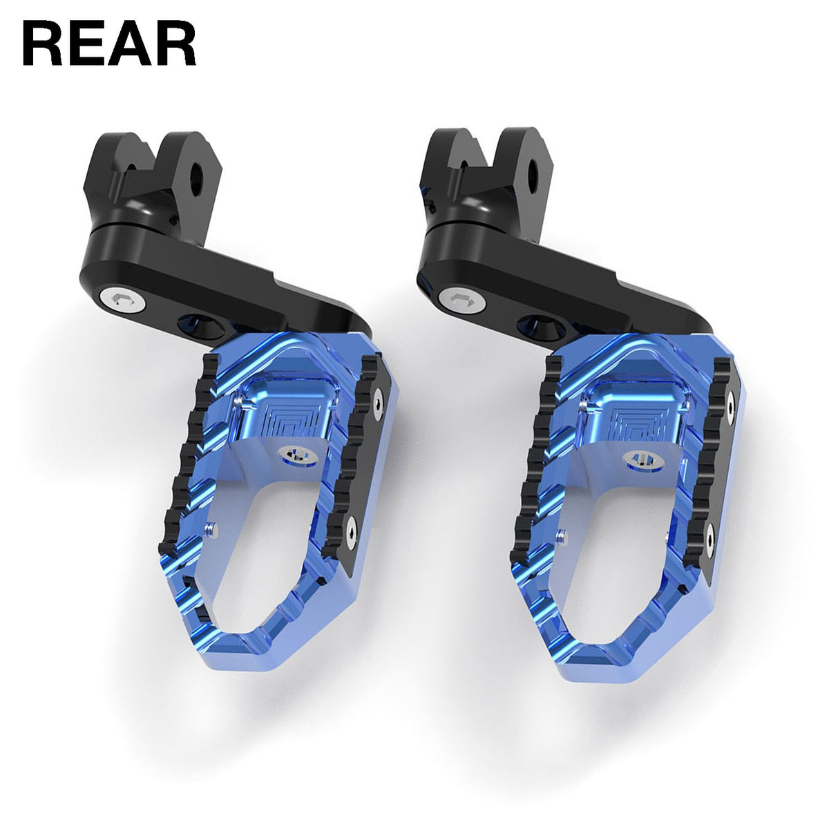 {Rear}  Fits Kawasaki Ninja ZX-4RR-ZX-25R Z7 50mm Adjustable Rear TRC Touring Wide Foot Pegs - MC Motoparts