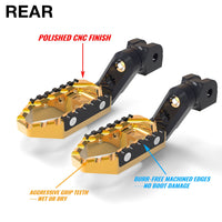 {Passenger}  Fits Suzuki GSX-R 600 750 50mm Adjustable TRC Touring Wide Foot Pegs