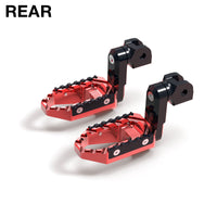 {Rear}  Fits Triumph Scrambler Bonneville EFI T100 50mm Extension TRC Touring Wide Foot Pegs - MC Motoparts