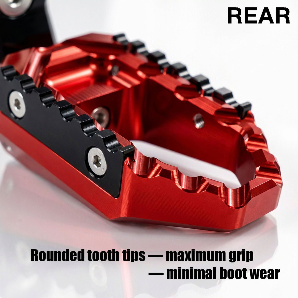 {Rear}  Fits Kawasaki Ninja ZX-4RR-ZX-25R Z7 50mm Adjustable Rear TRC Touring Wide Foot Pegs - MC Motoparts