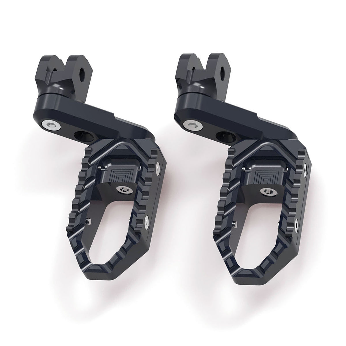 Kawasaki Z H2 Z125 Z1000 MC Motoparts 40mm extension touring foot pegs, multi-step lowerings for enhanced comfort and stability.