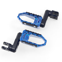MC Motoparts 40mm extension foot pegs for Buell S1 S3 M2 XB12R touring bikes, adjustable wide foot pegs visible in the image.
