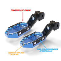 Fits MV Agusta F4 F3 Brutale 750 Front Touring 40mm Multi-Step Wide Foot Pegs - MC Motoparts
