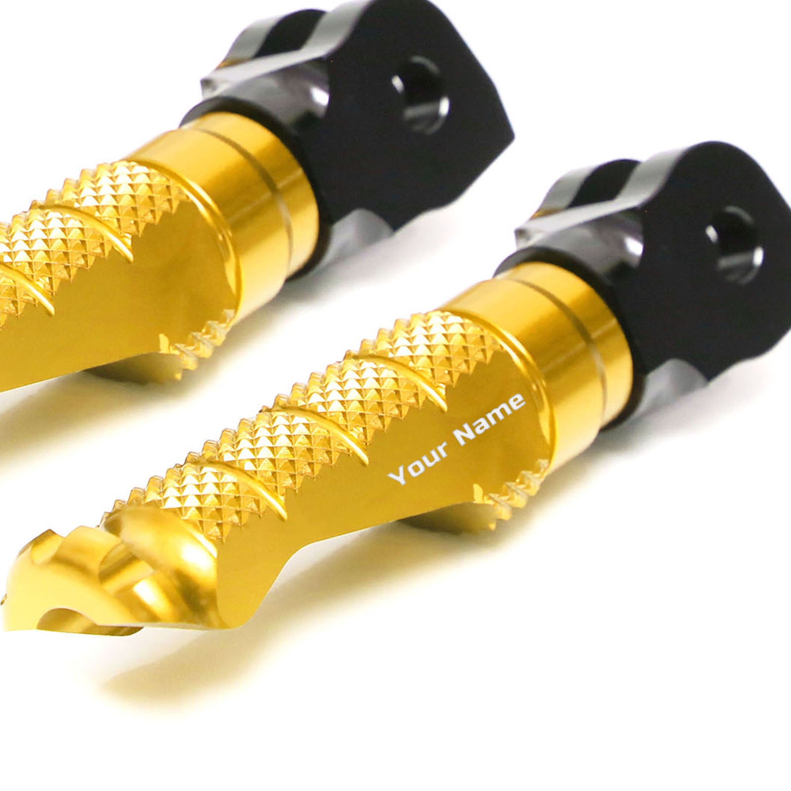 Gold CNC Billet Anodized Foot Pegs Set For Honda CB CBR – Front And Rear (4 Pieces) By Sasaonsale