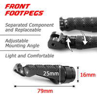 {Delantero} Se adapta a las estriberas R-FIGHT con logotipo grabado Yamaha YZF R6 99-24