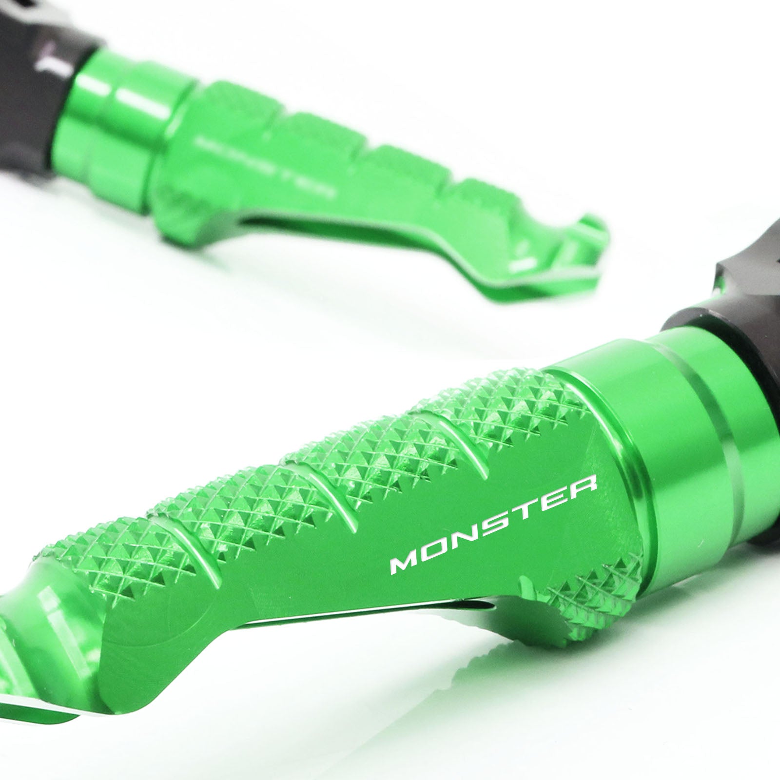 {Rear} Fits Ducati Monster Engraved Logo R-FIGHT Foot Pegs - MC Motoparts