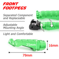 {Rear} Fits Ducati Monster Engraved Logo R-FIGHT Foot Pegs - MC Motoparts
