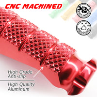 {Rear} Fits Kawasaki Ninja ZX-6R ZX-9R Engraved Logo R-FIGHT Foot Pegs - MC Motoparts