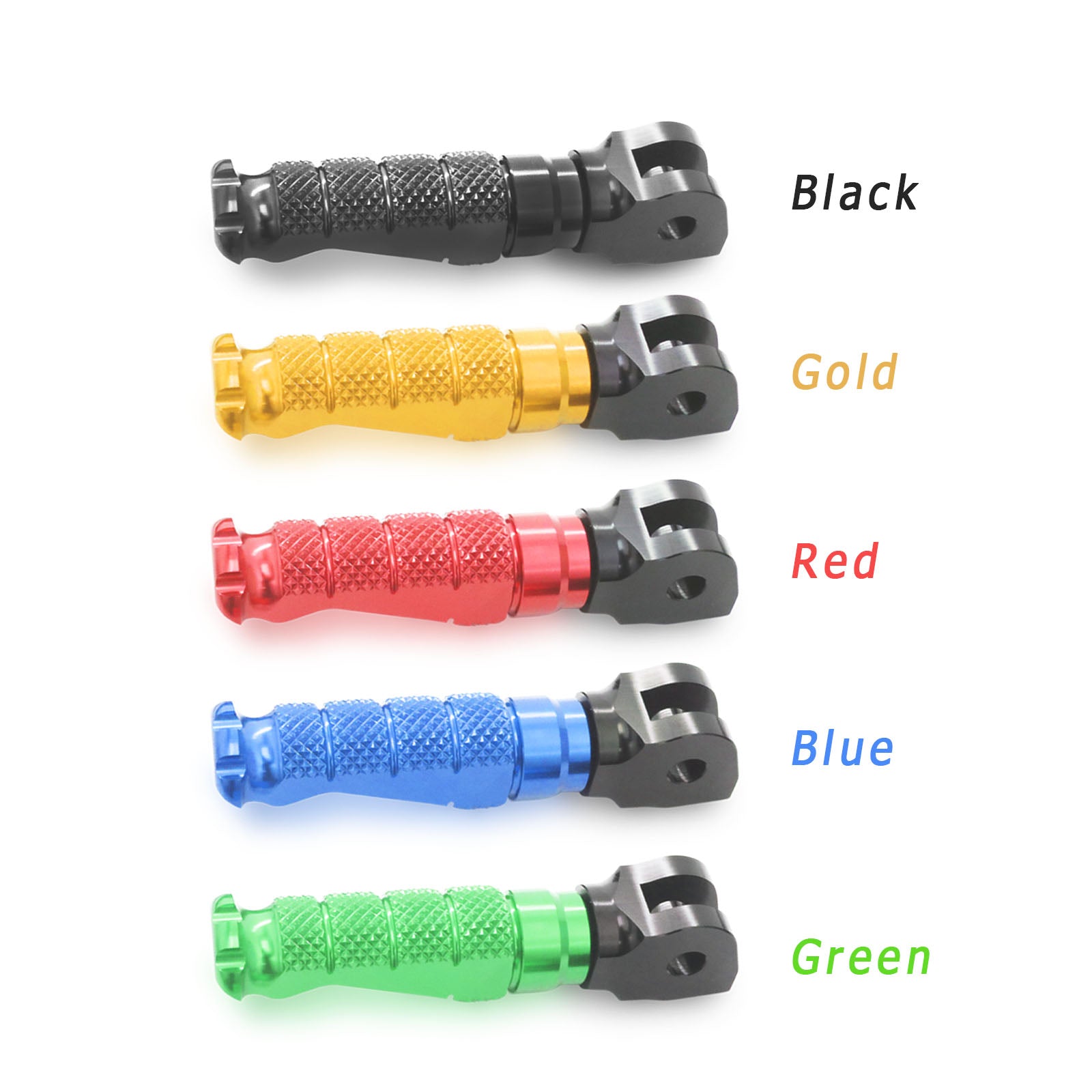 {Rear} Fits Honda CB1000R CB500F CB500X Engraved Logo R-FIGHT Foot Pegs - MC Motoparts