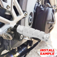 {Trasero} Se adapta a las clavijas de pie R-FIGHT de extensión de 25 mm para Yamaha MT-01 MT-07 MT-10