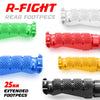 {Rear}  Fits Kawasaki Ninja ZX-4RR-ZX-25R Z7 25mm Adjustable Rear R-FIGHT Foot Pegs