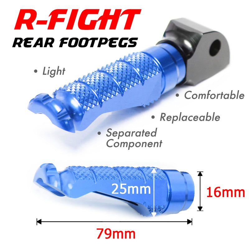 {Trasero} Se adapta a las clavijas de pie R-FIGHT de extensión de 25 mm Aprilia RSV1000 Tuono V4R