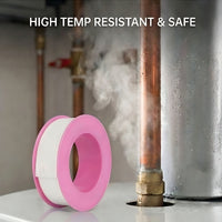 Premium PTFE Thread Seal Tape – Waterproof Plumber's Tape for Pipe Fittings & Leak Repair - 2 Rolls (1/2 Inch x 158 Inches)