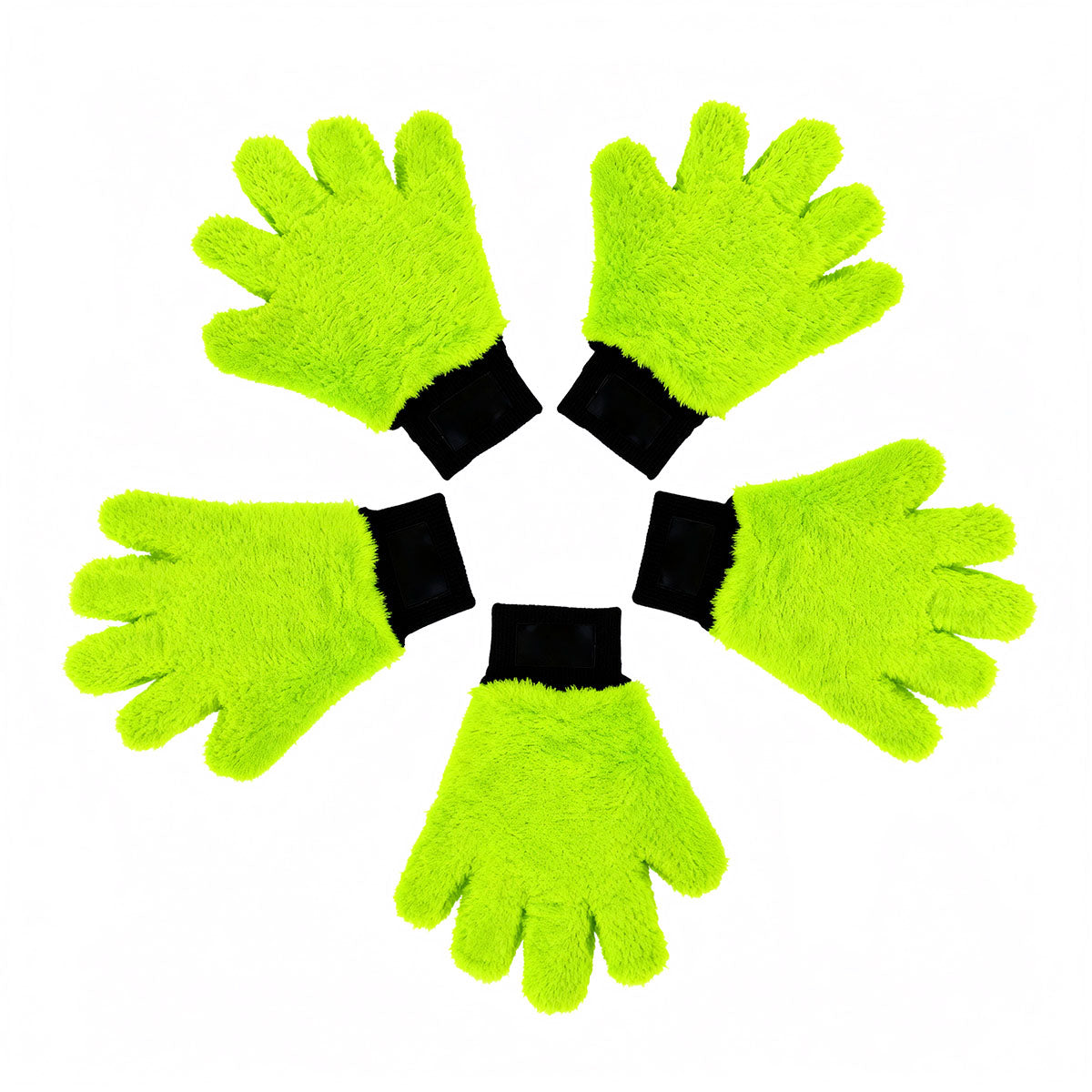 Ultrasoft 5-Finger Car Detailing Gloves (5pcs) – Professional High Absorption & Heat Resistant Set