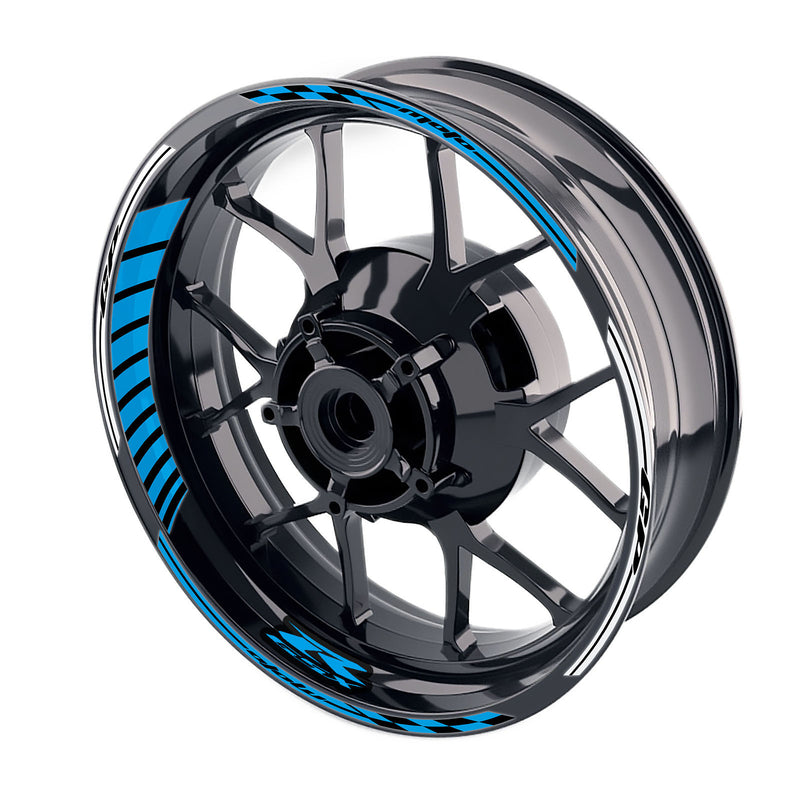 Fit Suzuki GSXR125 GSXR250 Logo Moto GP Stripe 17 inch Wheel Rim Sticker - MC Motoparts