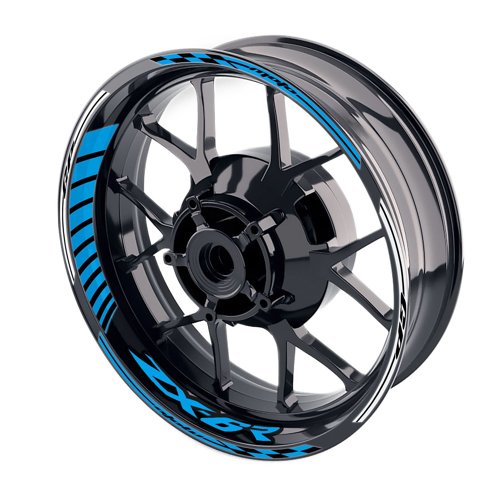 Kawasaki ZX6R Ninja ZX636 GP Rim Stickers | MC Motoparts