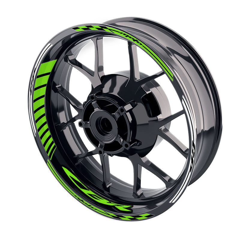 Fit Honda CBR1000RR CBR650R Logo Moto GP Stripe 17 inch Wheel Rim Sticker - MC Motoparts