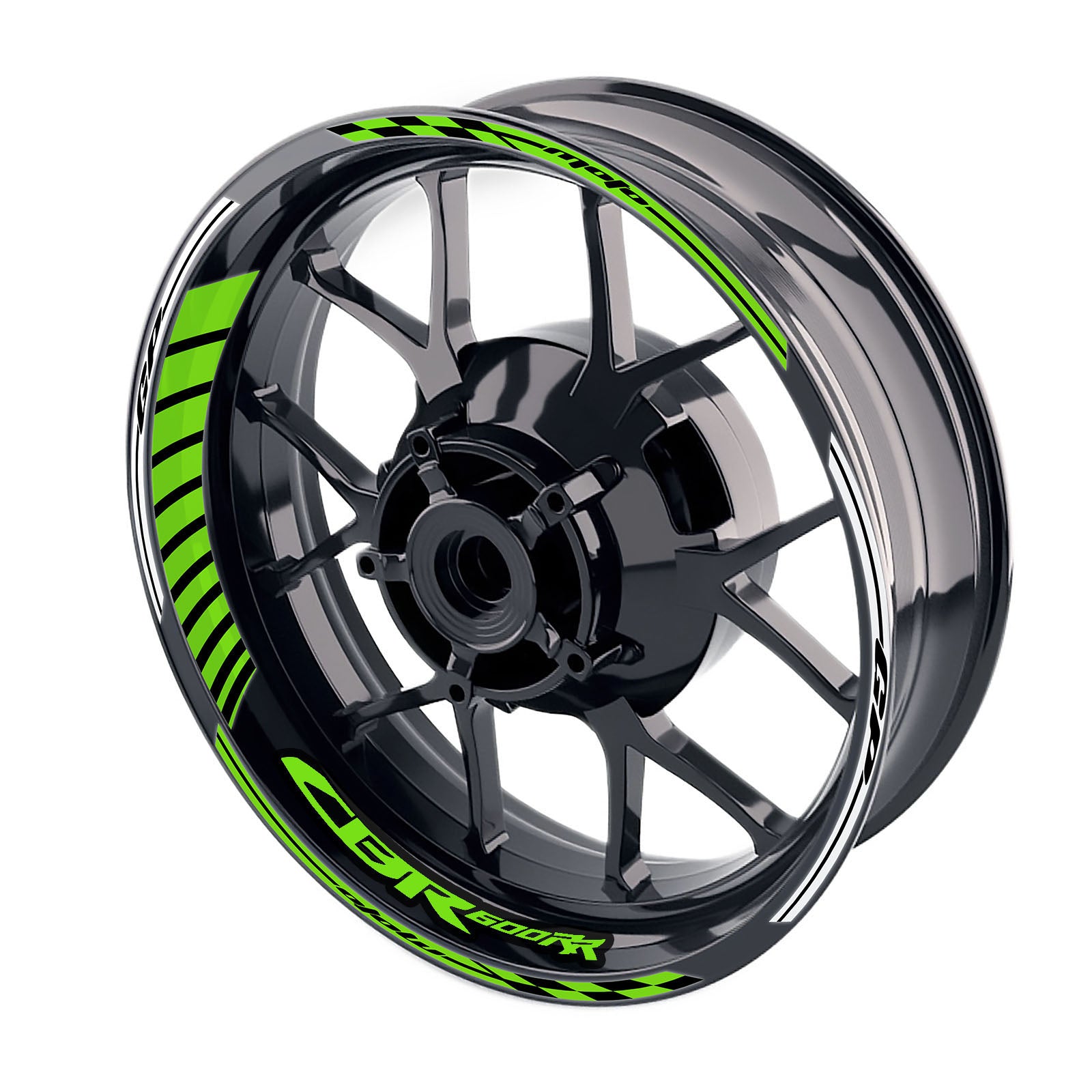 Fit Honda CBR600RR Logo Moto GP Stripe 17 inch Wheel Rim Sticker - MC Motoparts