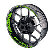 Fit Kawasaki ER-6N Logo Moto GP Stripe 17 inch Wheel Rim Sticker - MC Motoparts