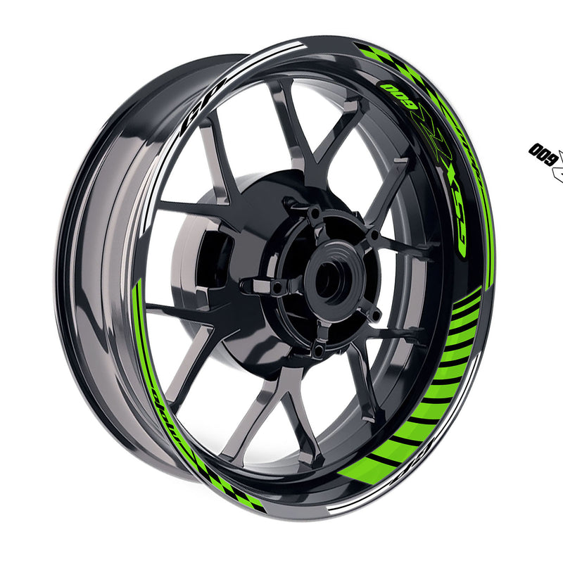 Fit Suzuki GSXR600 Logo GP 17 inch Rim Wheel Stickers Racing Check