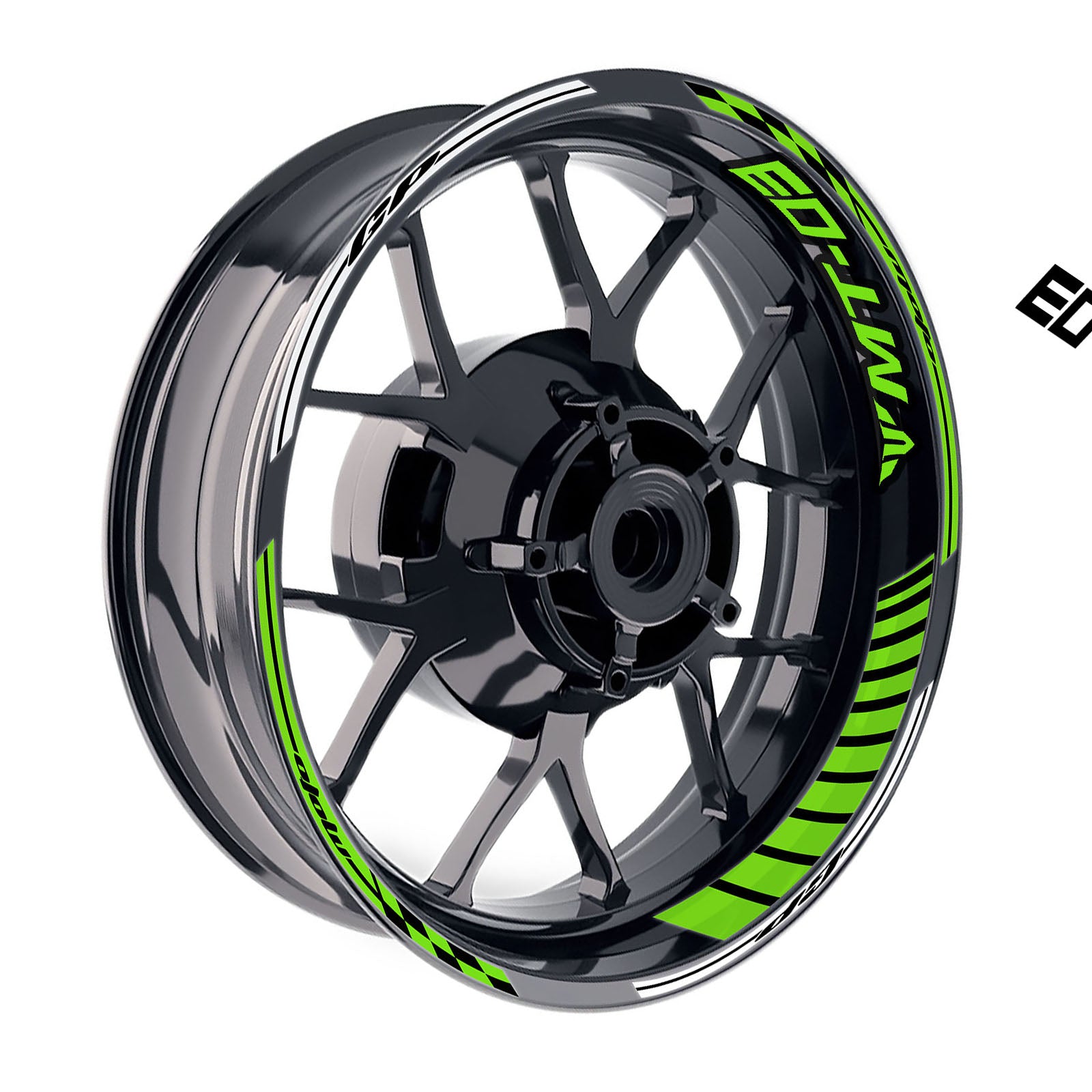 Fit Yamaha MT-03 Logo GP 17 inch Rim Wheel Stickers Racing Check