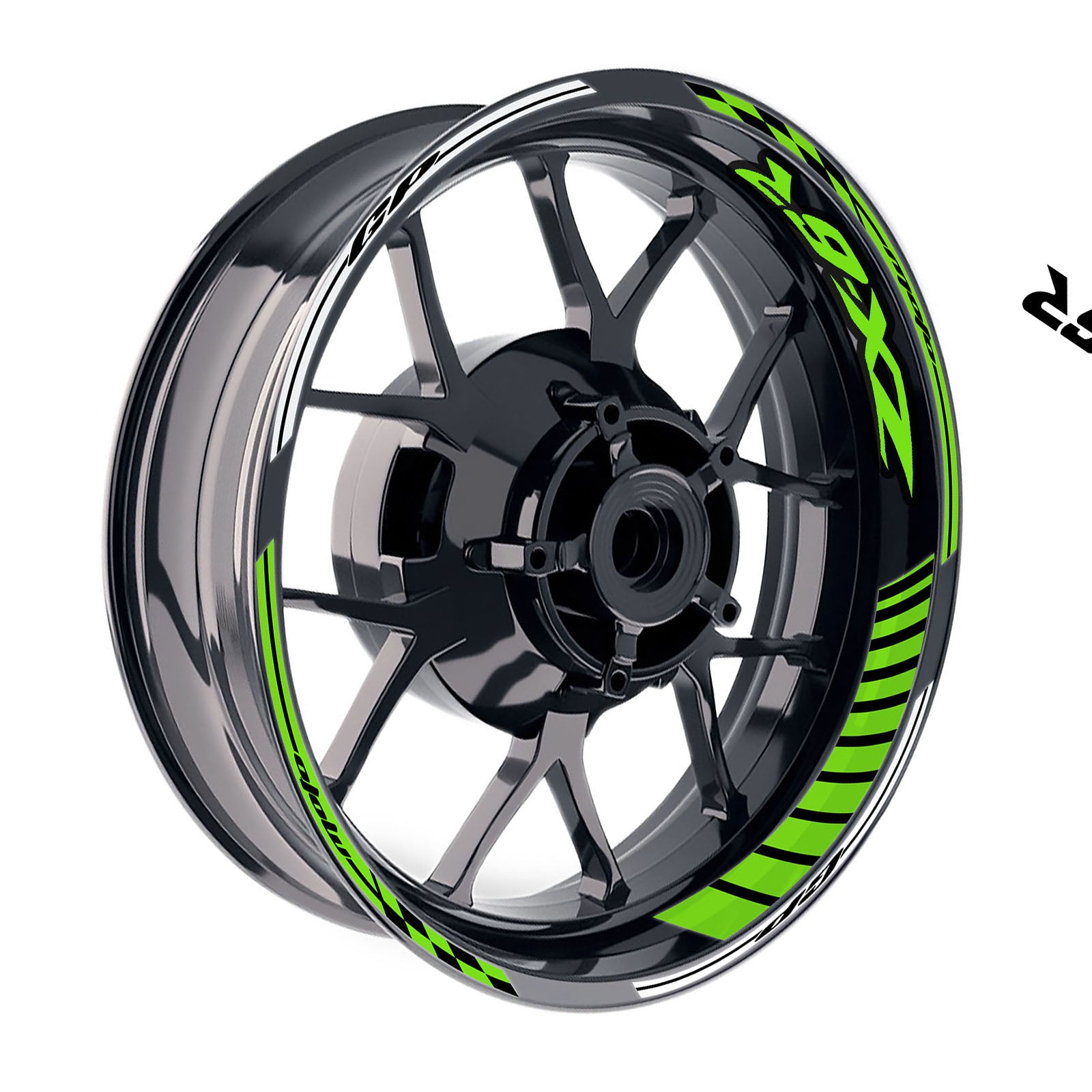 yuka♡　0828★★ Kawasaki ZX6R Ninja ZX636 GP Rim Stickers | MC Motoparts
