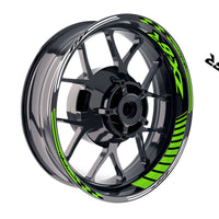 Fit Kawasaki ZX6R Ninja ZX636 Logo GP 17 inch Rim Wheel Stickers Racing Check