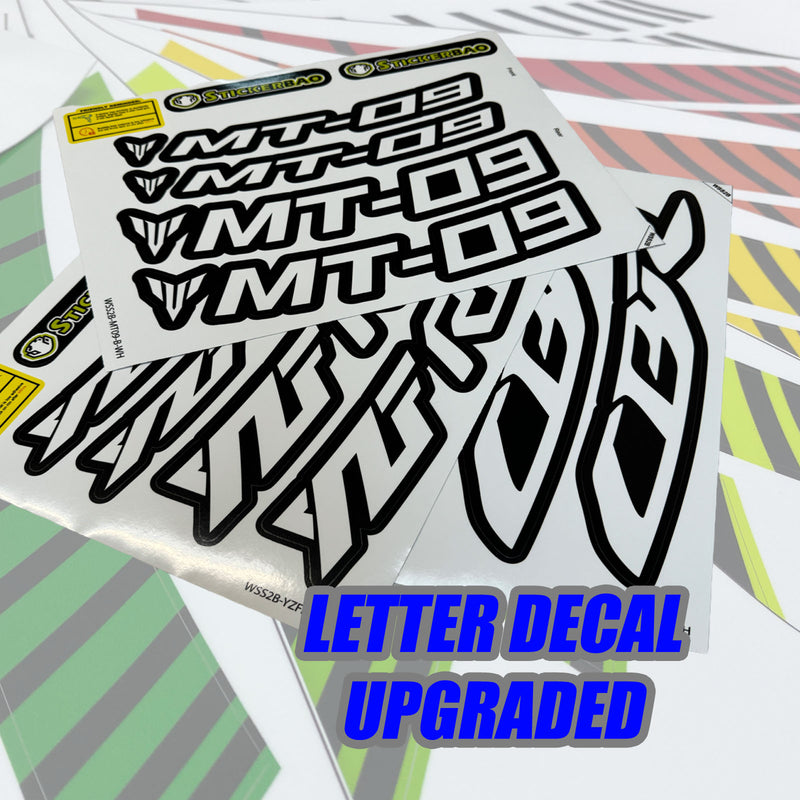 Fit Yamaha YZF R6 99-18 Logo Moto GP Stripe 17 inch Wheel Rim Sticker - MC Motoparts