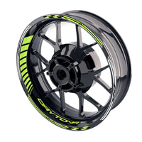 Fit Triumph Daytona 955i 765 1200 Logo Moto GP Stripe 17 inch Wheel Rim Sticker - MC Motoparts