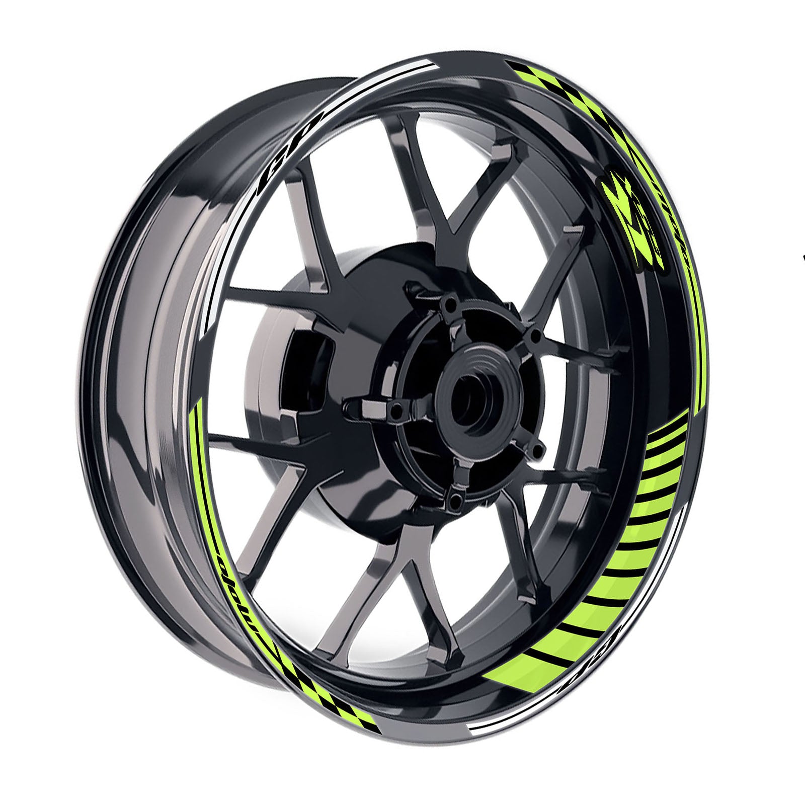 Fit Suzuki GSXR125 GSXR250 Logo GP 17 inch Rim Wheel Stickers Racing Check