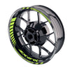 Fit Kawasaki ZX6RR Ninja ZX600 Logo Moto GP Stripe 17 inch Wheel Rim Sticker - MC Motoparts