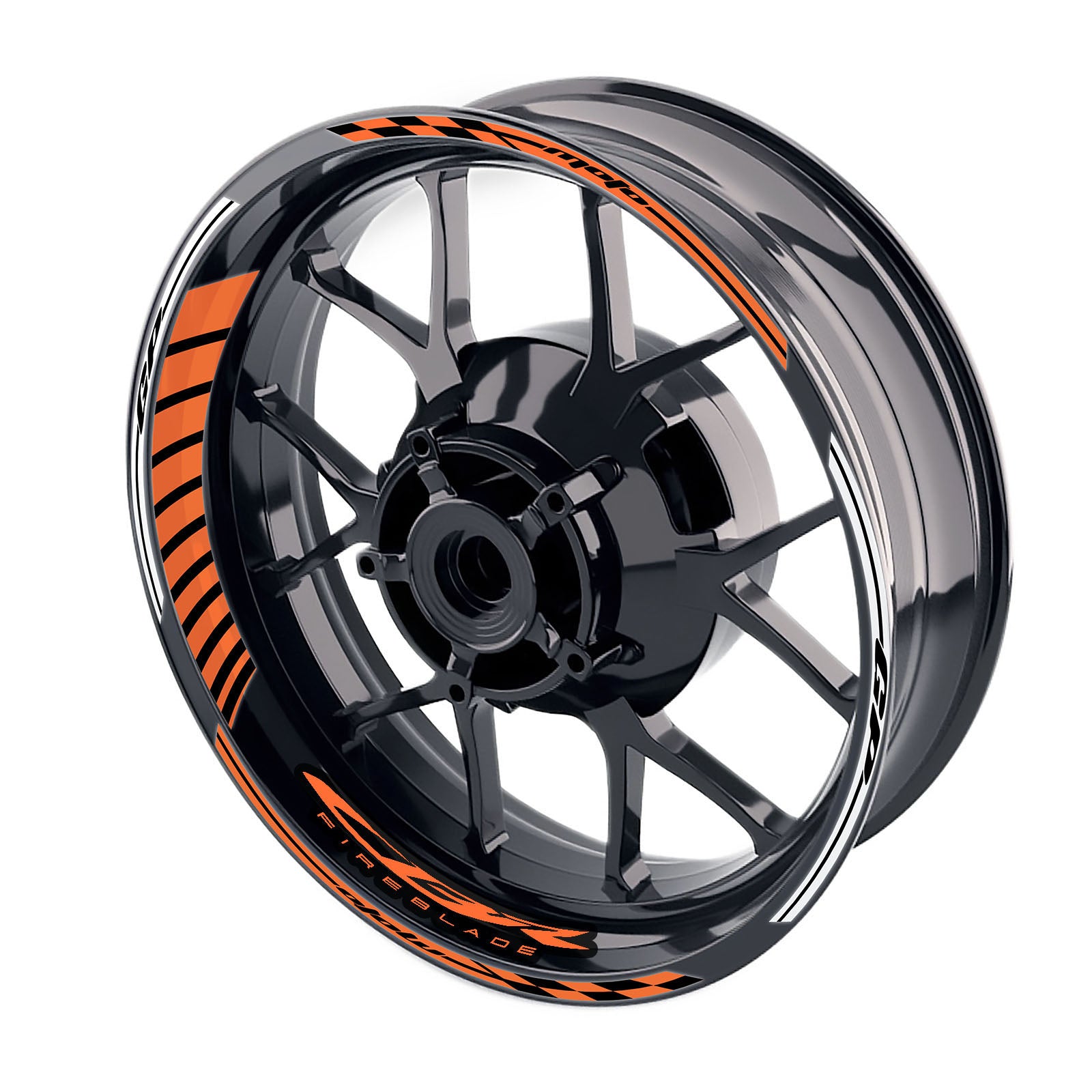 Fit Honda CBR1000RR 19-21 Logo Moto GP Stripe 17 inch Wheel Rim Sticker - MC Motoparts