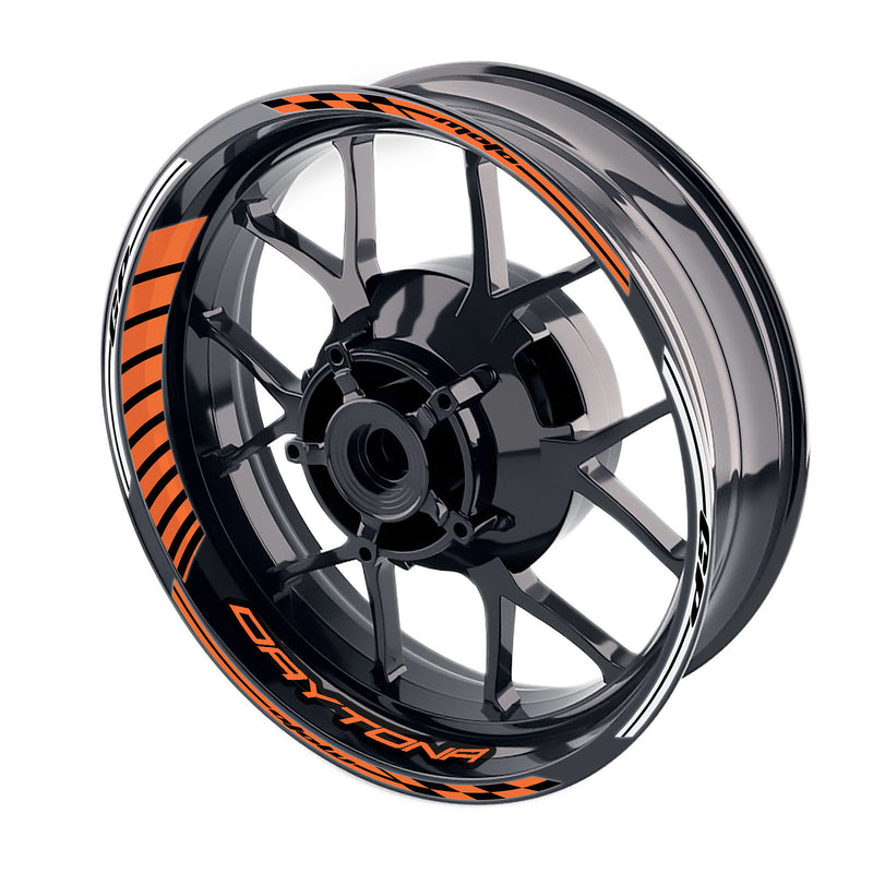 Fit Triumph Daytona 955i 765 1200 Logo Moto GP Stripe 17 inch Wheel Rim Sticker - MC Motoparts