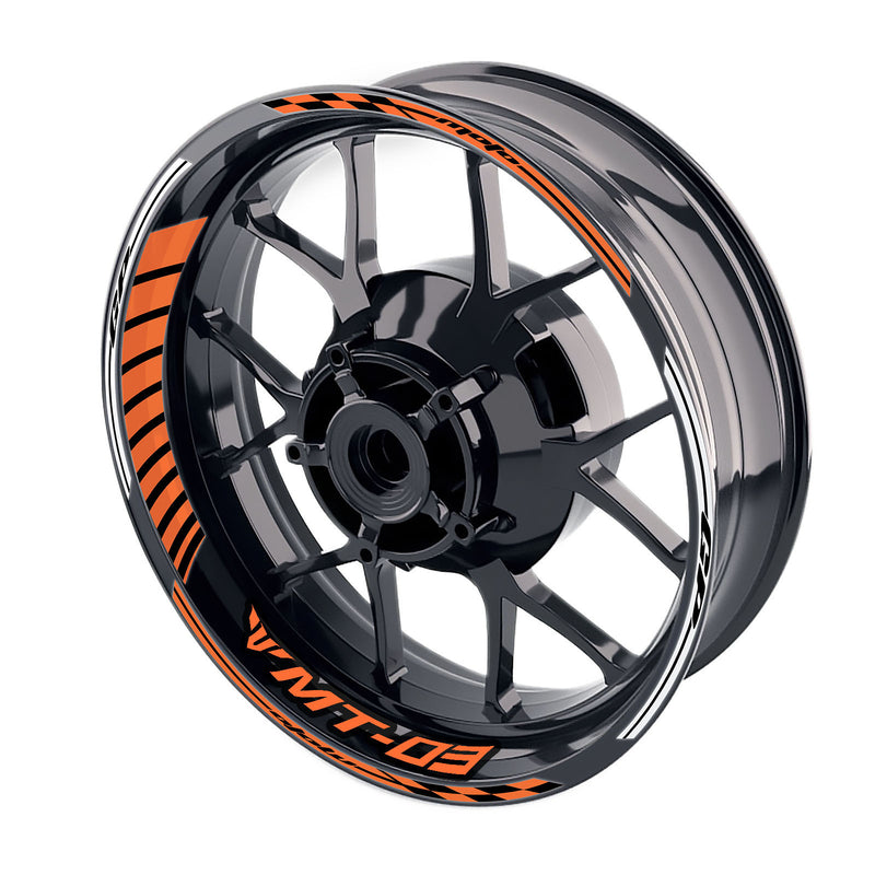 Fit Yamaha MT-03 Logo Moto GP Stripe 17 inch Wheel Rim Sticker - MC Motoparts