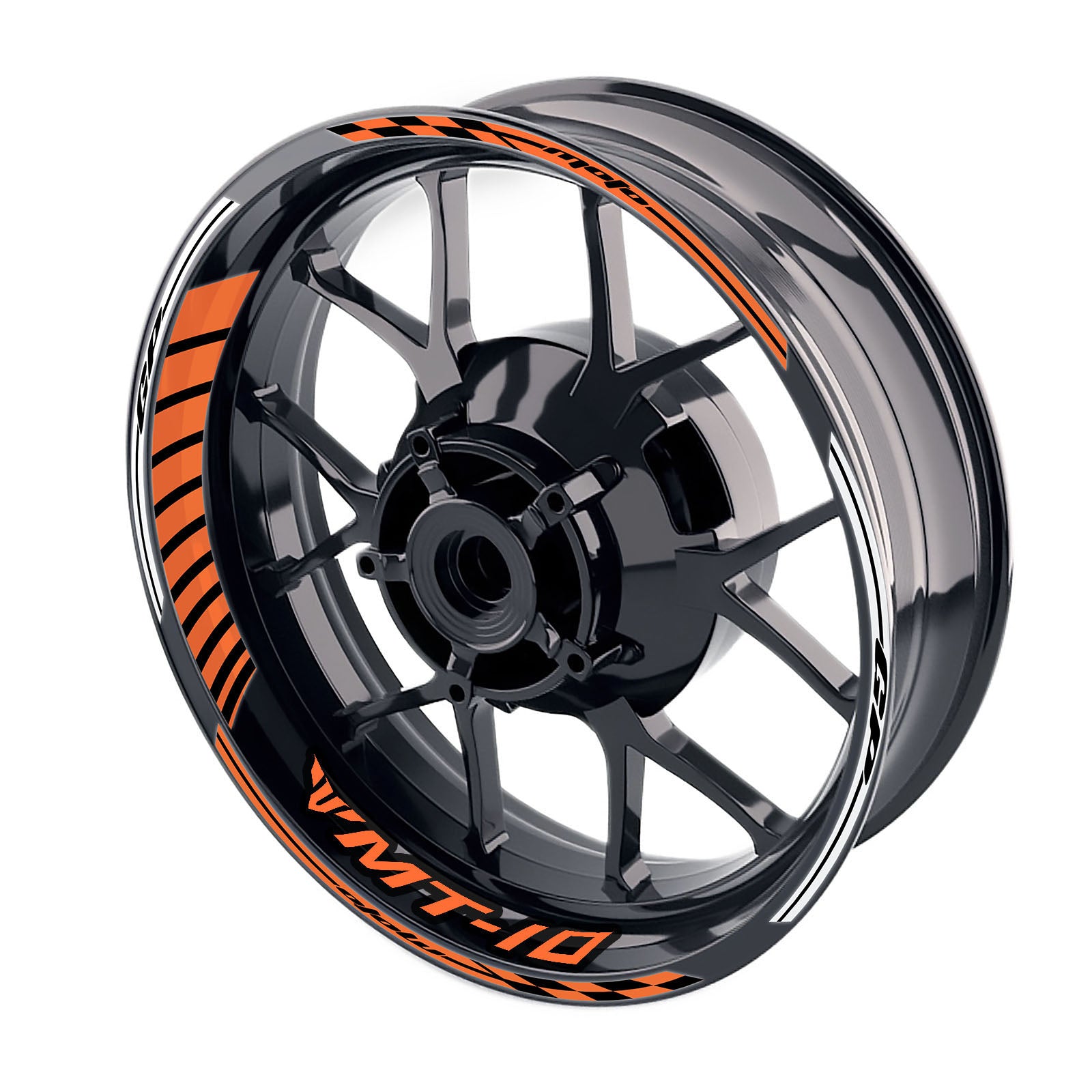Fit Yamaha MT-10 Logo Moto GP Stripe 17 inch Wheel Rim Sticker - MC Motoparts