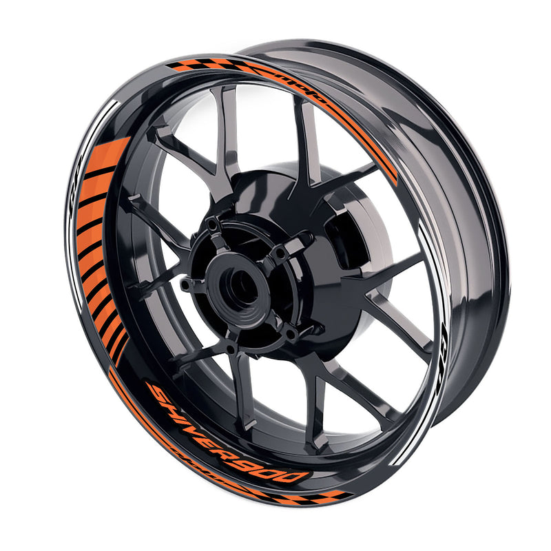 Fit Aprilia Shiver 900 Logo Moto GP Stripe 17 inch Wheel Rim Sticker - MC Motoparts