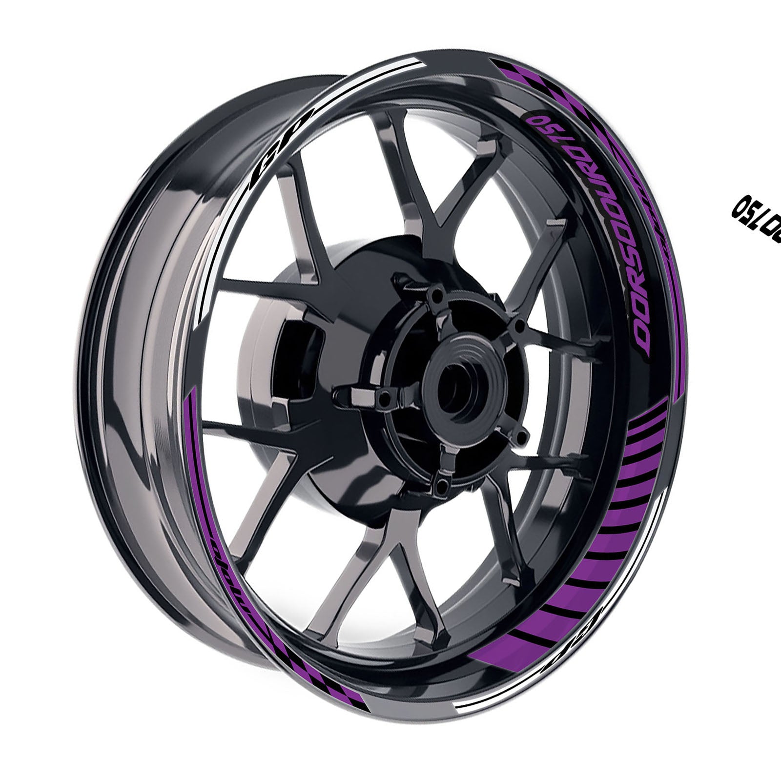 Fit Aprilia Dorsoduro 750 Logo GP 17 inch Rim Wheel Stickers Racing Check