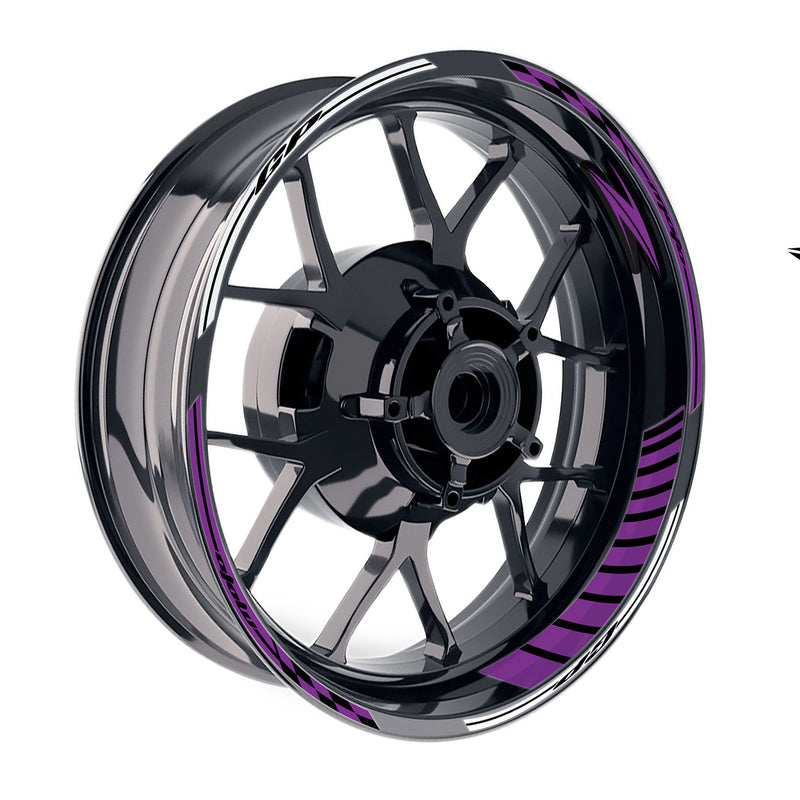 Fit Kawasaki Z750 Z800 Logo GP 17 inch Rim Wheel Stickers Racing Check