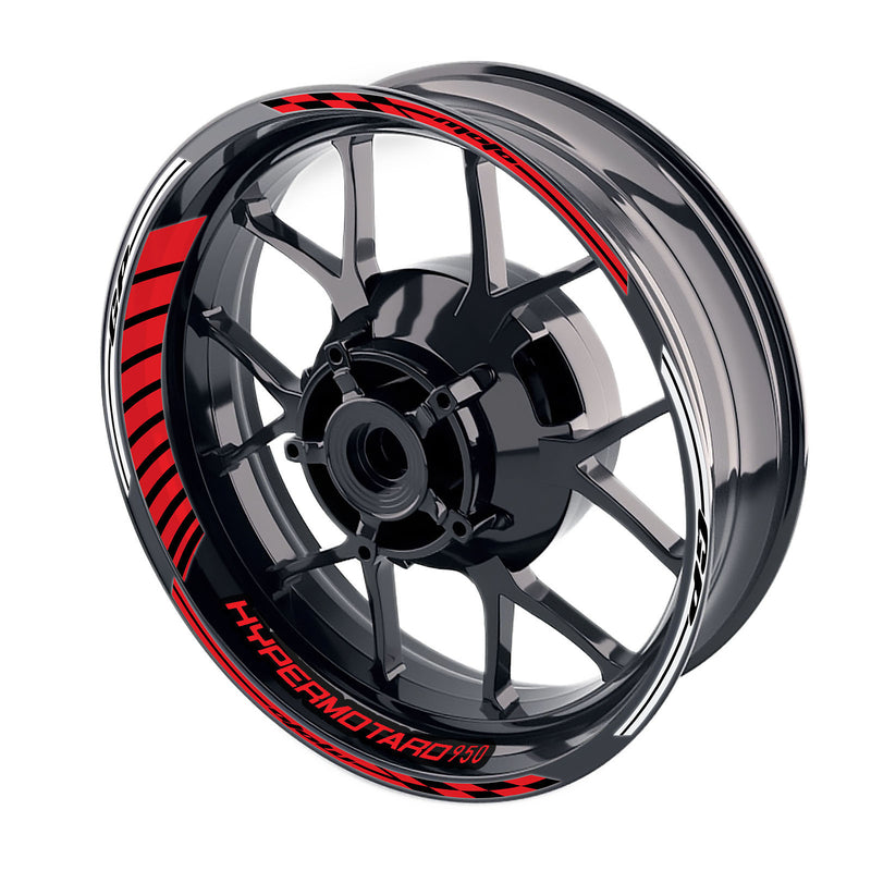 Fit Ducati Hypermotard 950 Logo Moto GP Stripe 17 inch Wheel Rim Sticker - MC Motoparts