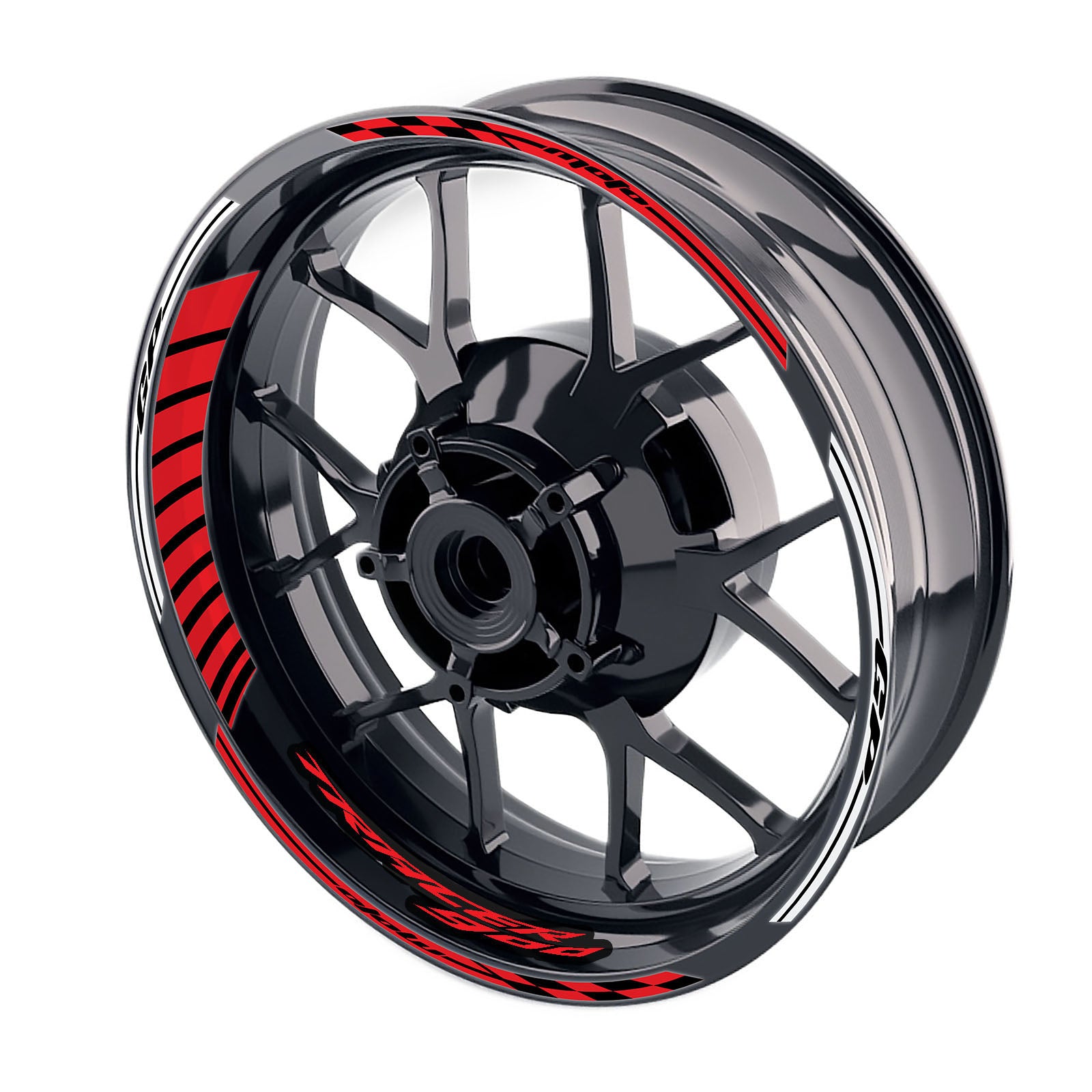 Fit Yamaha Tracer 900 FJ-09 Logo Moto GP Stripe 17 inch Wheel Rim Sticker - MC Motoparts