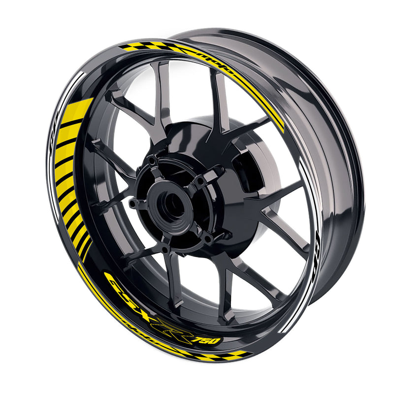 Fit Suzuki GSXR750 Logo Moto GP Stripe 17 inch Wheel Rim Sticker - MC Motoparts