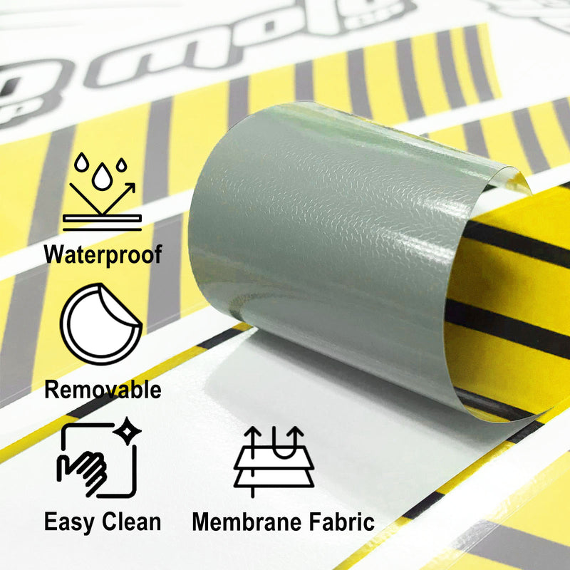 Fit Honda CBR650F Logo Moto GP Stripe 17 inch Wheel Rim Sticker - MC Motoparts