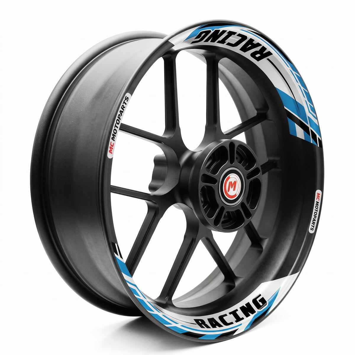 J01 17'' Llanta delantera y trasera extraíble pegatina de llanta de 2 piezas para Aprilia Tuono V4R
