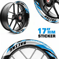 J01 Removable Wheel Decal 2-Piece Inner Rim Sticker For Suzuki