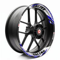 J01 17'' Llanta delantera y trasera extraíble pegatina de llanta de 2 piezas para Aprilia Tuono V4R
