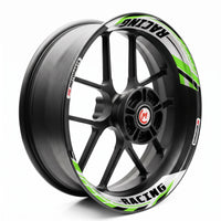 J01 17'' Llanta delantera y trasera extraíble pegatina de llanta de 2 piezas para Aprilia Tuono V4R