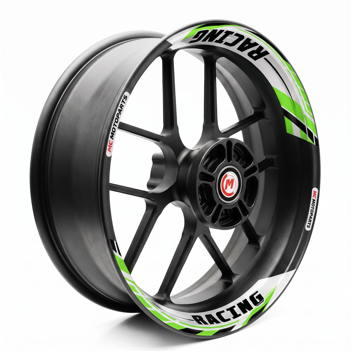 J01 17'' Llanta delantera y trasera extraíble pegatina de llanta de 2 piezas para Aprilia Tuono V4R