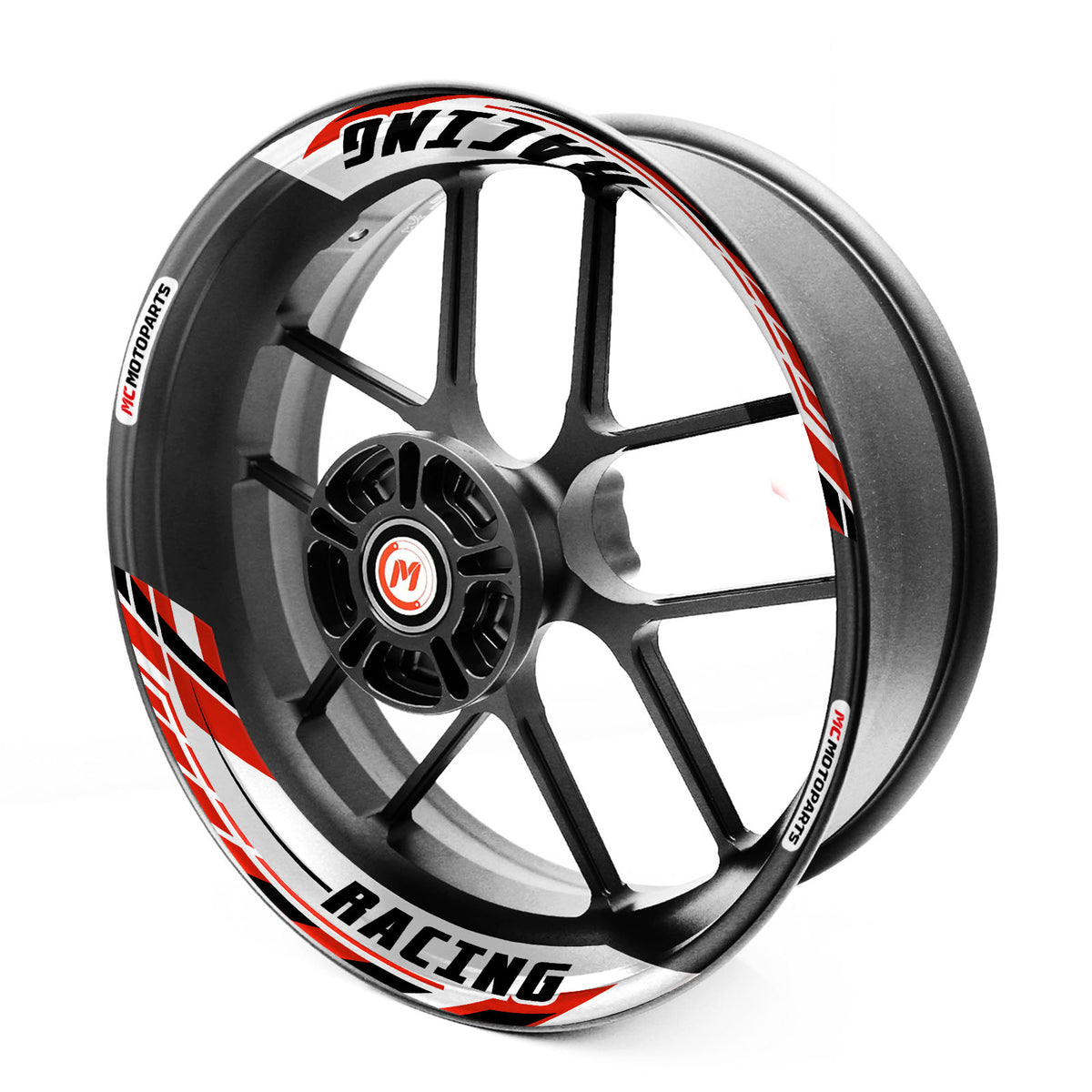 J01 Removable Wheel Decal 2-Piece Inner Rim Sticker For Aprilia